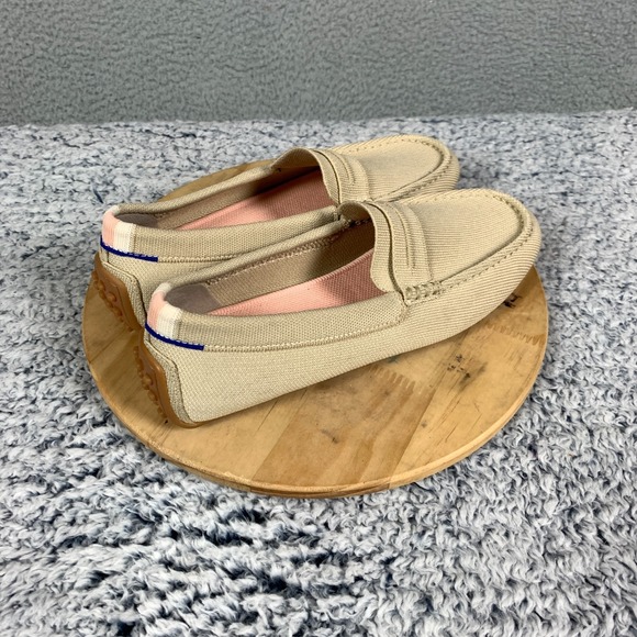 Rothys The Driver Loafer Women's 8.5 Sesame Tan Slip On Washable Shoes Comfort - Picture 8 of 14